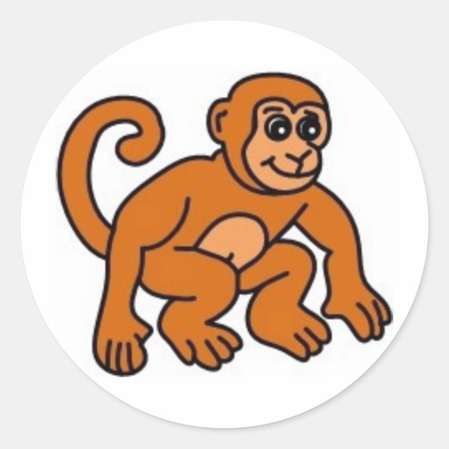 Sticker Rond Singe (Devant)