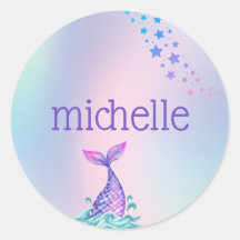Sirène arc-en-ciel Pastel personnalisée