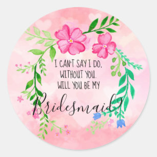 Sticker Rond Sirène Florale