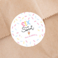 Six Is So Sweet Ice Cream 6e fête d'anniversaire