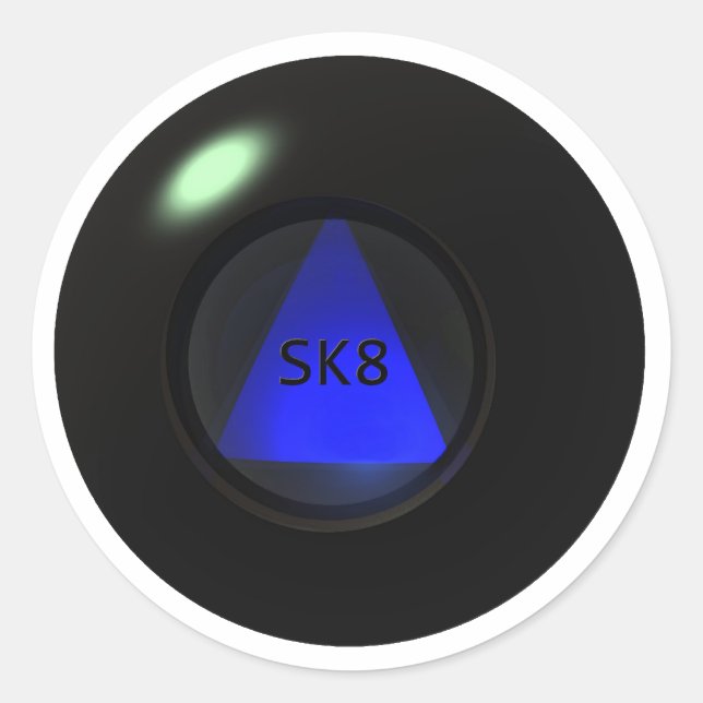 Sticker Rond sk8_balle (Devant)