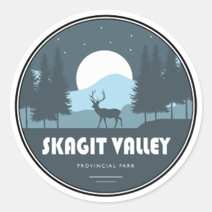 Sticker Rond Skagit Valley Provincial Park Deer