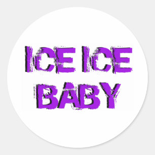 Sticker Rond SkateChick Ice Ice Baby