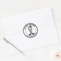 Skeleton Gentleman Barber Logo marque croisée