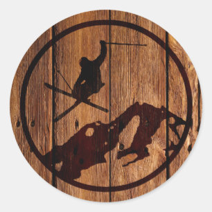 Sticker Rond Ski