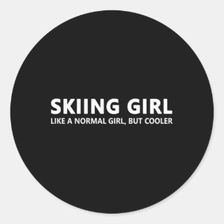 Sticker Rond Ski