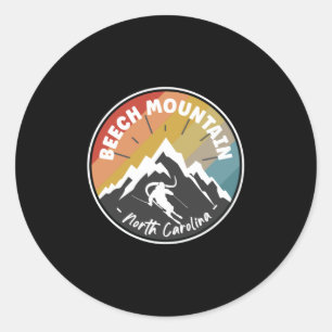 Sticker Rond Ski Beech Mountain - Caroline du Nord