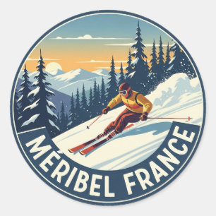 Sticker Rond Ski de Méribel France