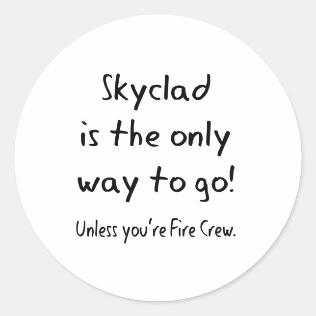 Sticker Rond skyclad (Devant)