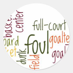Sticker Rond Slam Dunk Dreams : Basketball - Jeu des Champions