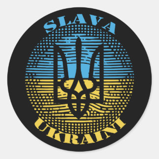 Sticker Rond Slava Ukraini