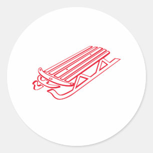 Sticker Rond Sleigh