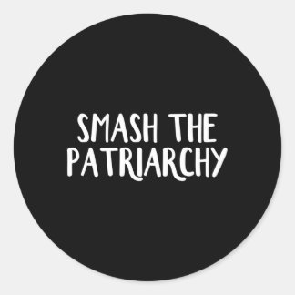 Sticker Rond Smash Le Patriarcat