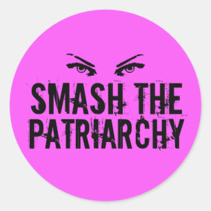 Sticker Rond Smash le patriarcat