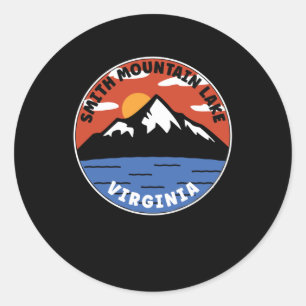 Sticker Rond Smith Mountain Lake - Virginie