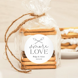 Sticker Rond Smore Love Mariage Mariage Fête d'anniversaire Fav