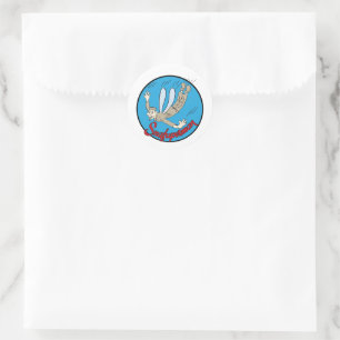 Sticker Rond Snafuperman Tony LeVier Insignia