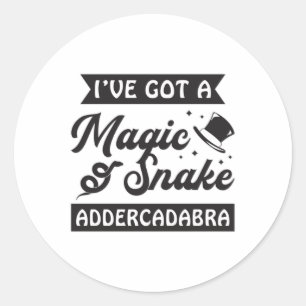 Sticker Rond Snake Amoureux des animaux Reptile Snakers Cobra P