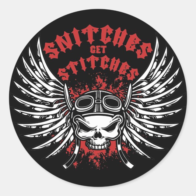 Sticker Rond Snitches Obtenir des points (Devant)