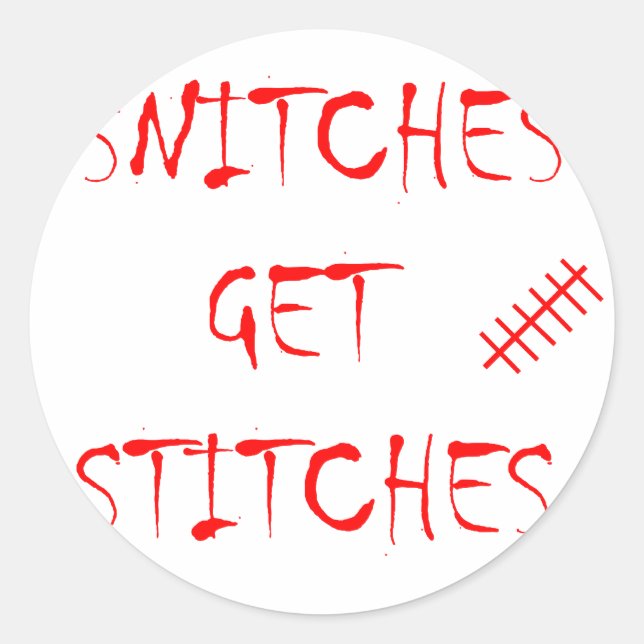 Sticker Rond Snitches Obtenir des points (Devant)