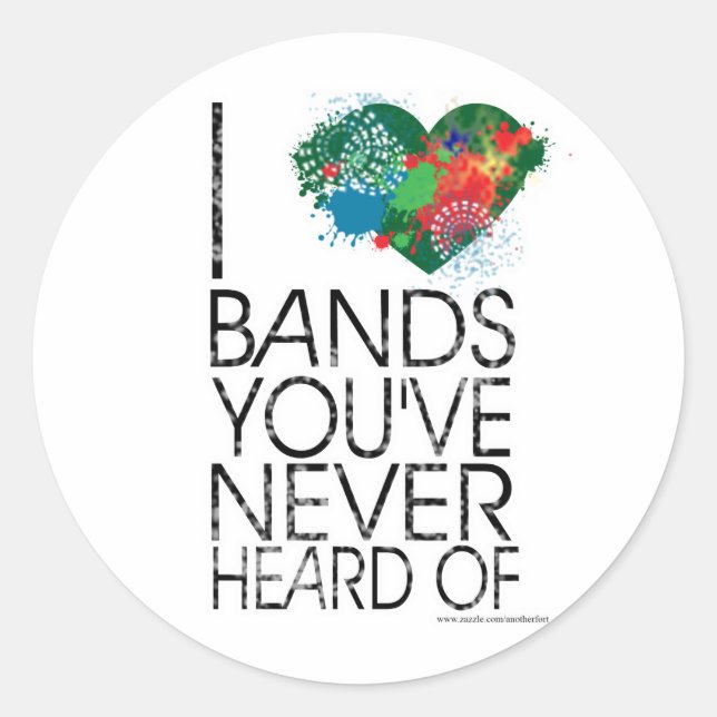 Sticker Rond Snob de musique (Devant)