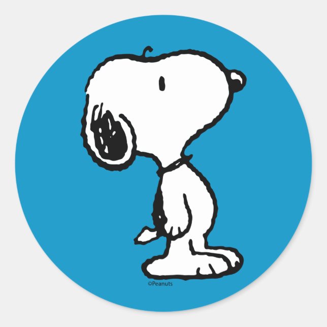 Sticker Rond Snoopy Classic Comics (Devant)