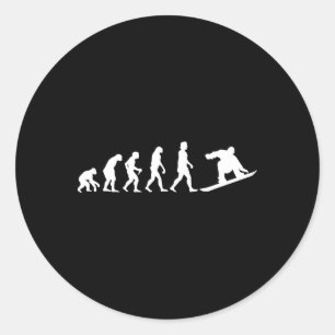 Sticker Rond Snowboard Evolution Freestyle Alpine Snowboard