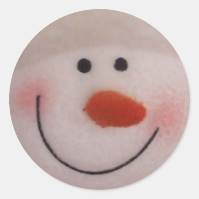 Sticker Rond Snowman (Devant)