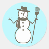 Snowman, bleu glace