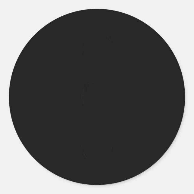 Sticker Rond Snowman Costume Apparel Three Black Buttons Christ (Devant)