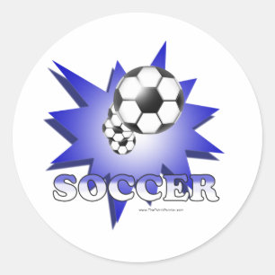Sticker Rond Soccer!