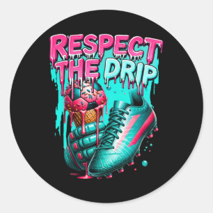 Sticker Rond Soccer Driys Ice Cream Driam Les Jeunes Respectent