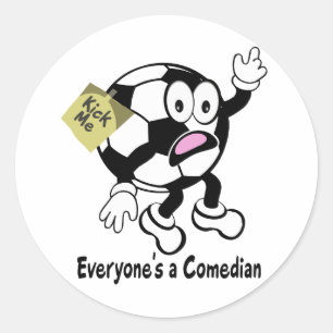 Sticker Rond Soccer Dude Me Taper