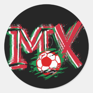 Sticker Rond Soccer game Selección Mexicana Football Soccer