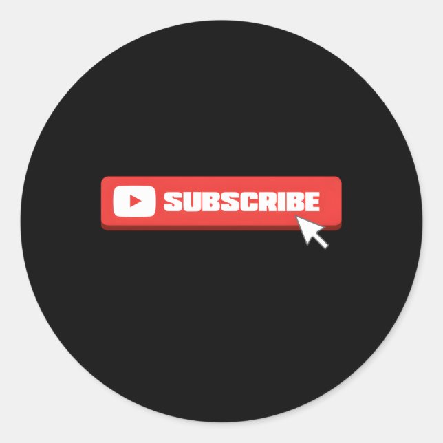 Sticker Rond Social Media Like Share Comt S'abonner Vlogger (Devant)
