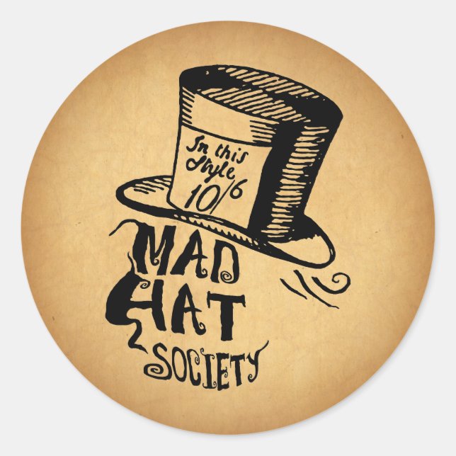 Sticker Rond Société Casquette (Devant)