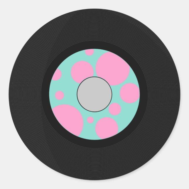 Sticker Rond Sock Hop Party (Devant)