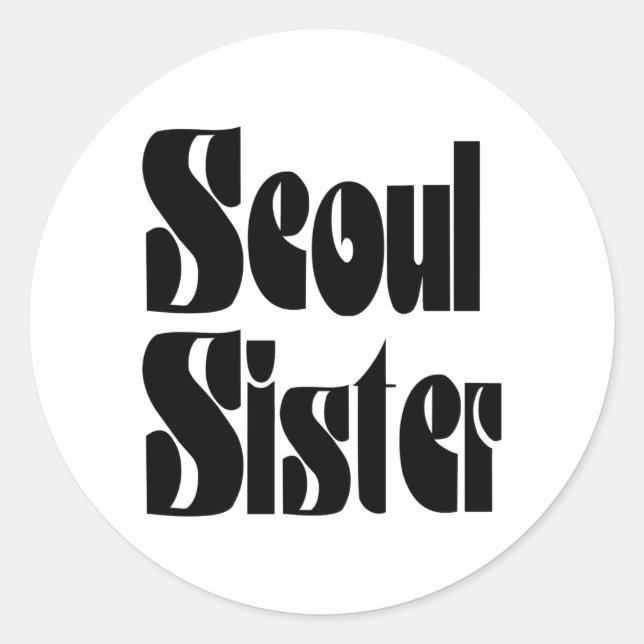 Sticker Rond Soeur Séoul (Devant)