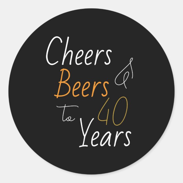 Sticker Rond Soeurs et bières 40e anniversaire (Devant)