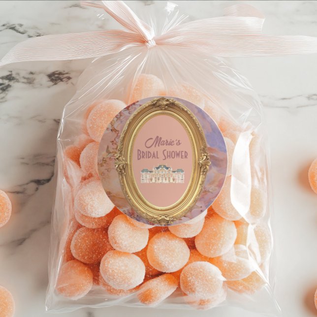 Sticker Rond Soft Renaissance Rococo Fête des mariées esthétiqu (Créateur téléchargé)