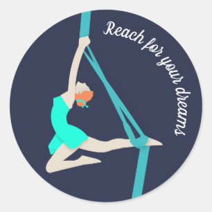 Sticker Rond Soies aériennes