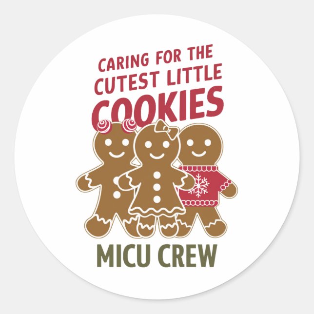 Sticker Rond Soin Pour Les Petits Cookies Les Plus Croustillant (Devant)