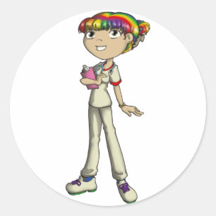 Sticker Rond Soins