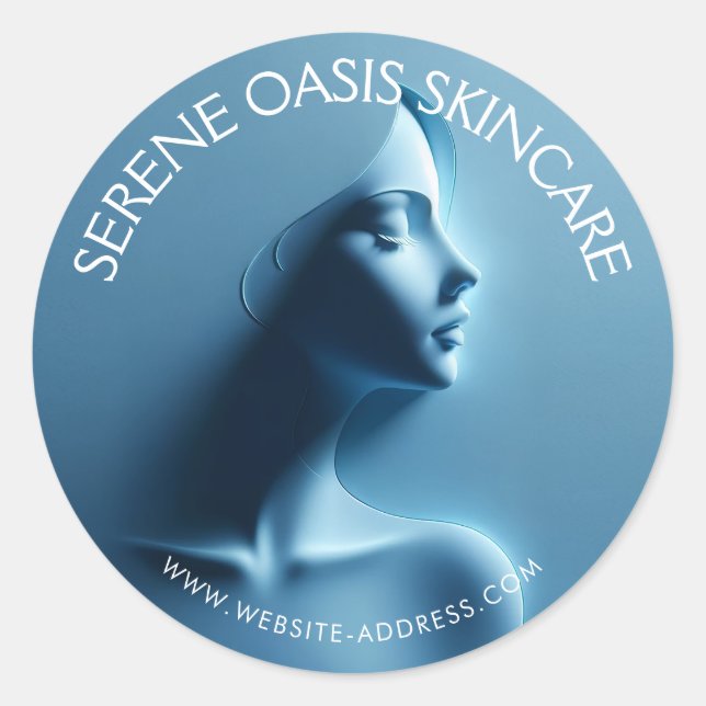 Sticker Rond Soins de beauté sereins, Massage, Spa (Devant)