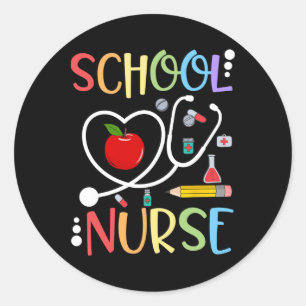 Sticker Rond Soins Infirmiers Appréciation Soins Infirmiers Jou