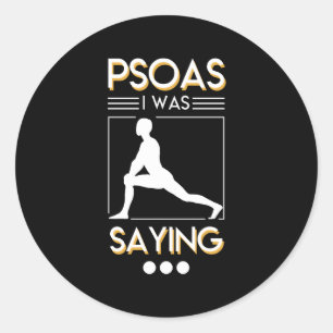 Sticker Rond Soins Physique Je Disais Chemise