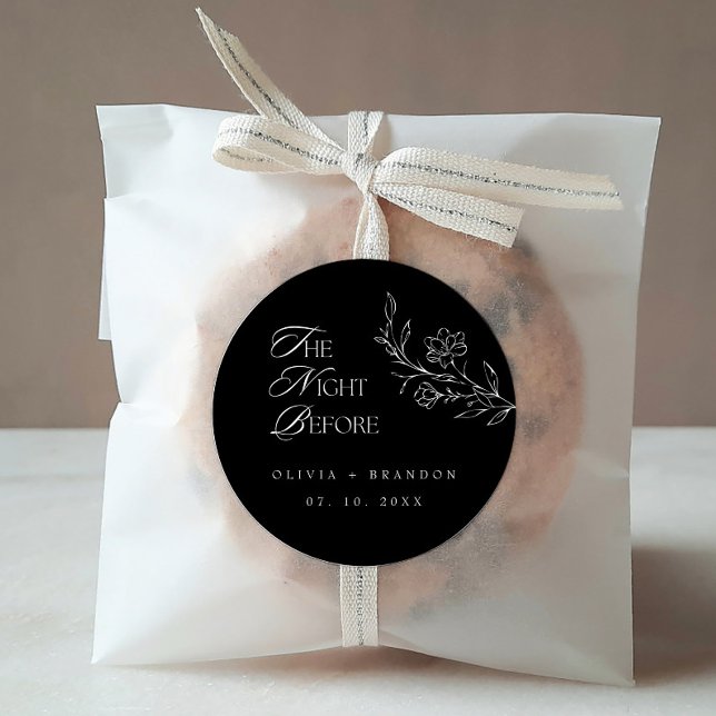 Sticker Rond Soirée Boho avant le dîner de répétition Mariage n (Créateur téléchargé)