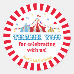 Sticker Rond Soirée Carnaval