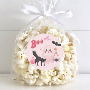 Sticker Rond Soirée d'Anniversaire rose