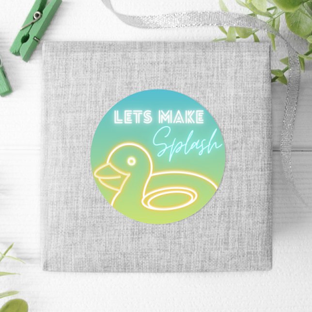 Sticker Rond Soirée de billard (Boy Pool Party Classic Round Sticker)